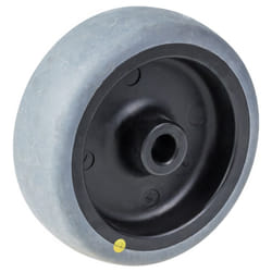 80mm wheel with grey electrically conductive thermoplastic rubber on polypropyle
