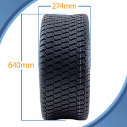 25x11.00-12 Lawnmower Tyre 4-ply Multi Turf Grass P332 Wanda (Journey) 828kgs