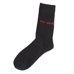 Men'S Designer Cotton Rich Casual Socks - 3 Pairs - 'Carson' - Black, 43-46