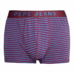 Pepe Jeans Men'S Designer Casual Boxers Trunks Shorts 3 Pack Cotton New 'Irving' - Bordeaux Burgundy, L