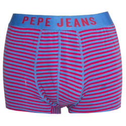 Pepe Jeans Men'S Designer Casual Boxers Trunks Shorts 3 Pack Cotton New 'Irving' - Rugby Red, L