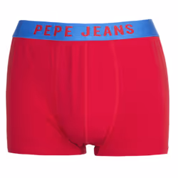 Pepe Jeans Men'S Designer Casual Boxers Trunks Shorts 3 Pack Cotton New 'Irving' - Rugby Red, L