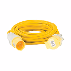Extension Lead Yellow 4mm2 32A 14m 110V E85240