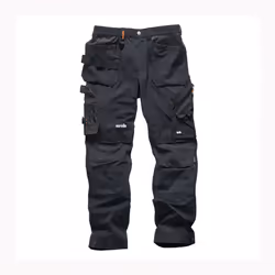 Mens Safety & Workwear Pro Flex Plus Holster Trousers Black - 32R