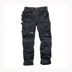 Mens Safety & Workwear Pro Flex Plus Holster Trousers Black - 40R