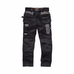 Mens Safety & Workwear Pro Flex Holster Trousers Black - 34R, Black