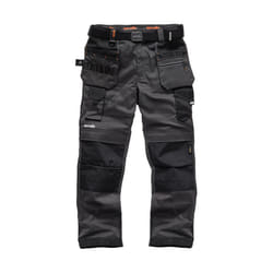 Mens Safety & Workwear Pro Flex Holster Trousers Black - 32S, Graphite