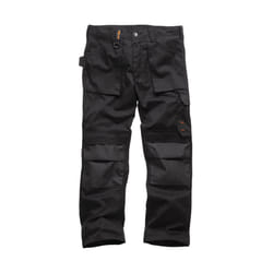 Mens Safety & Workwear Worker Trouser - 30R, Black