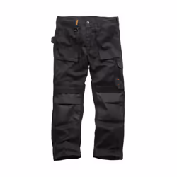 Mens Safety & Workwear Worker Trouser - 38R, Black