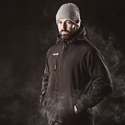 Mens Safety & Workwear Worker Softshell Black - S