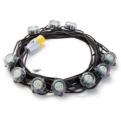 Defender - 22m Heavy Duty LED Encapsulated Festoon String Lights 50W - 110V 50W