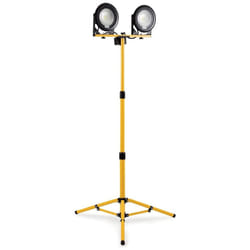 Defender EXTRA BRIGHT LED 170cm Twin Telescopic Tripod Light Shatterproof 240V