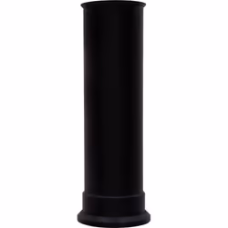 Adam Straight Stove Pipe in Black