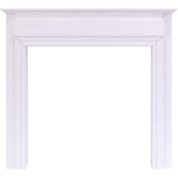 Adam Honley Mantelpiece in Pure White, 48 Inch