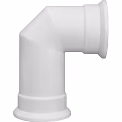 Adam Angled Stove Pipe in White