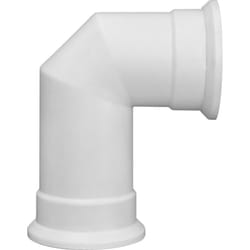 Adam Angled Stove Pipe in White