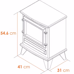 Adam Hudson Electric Stove in Grey