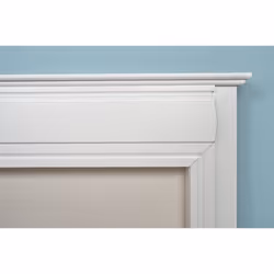 Adam Honley Surround in Pure White & White Marble, 48 Inch