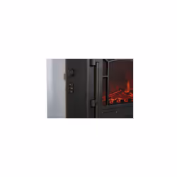 Adam Huxley in Pure White & Grey with Ripon Electric Stove in Black, 39 Inch