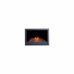 Adam Toronto Electric Wall Inset Fire with Remote Control in Black