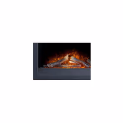 Adam Toronto Electric Wall Inset Fire with Remote Control in Black