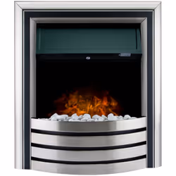 Adam Minnesota 6-in1 Electric Fire with Remote Control in Chrome