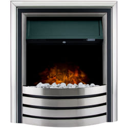 Adam Minnesota 6-in1 Electric Fire with Remote Control in Chrome