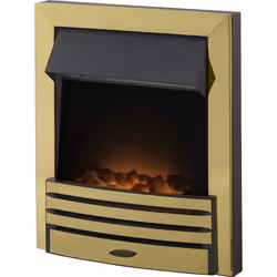 Adam Eclipse Electric Fire in Brass
