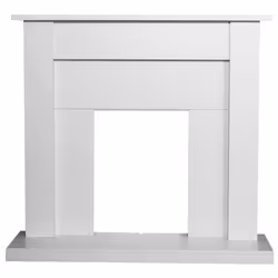 Adam Sutton Fireplace in Pure White, 43 Inch