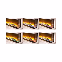 Adam Sahara Electric Inset Media Wall Panoramic Fire 31 Inch 750mm