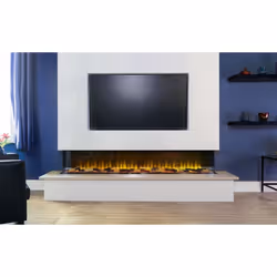 Adam Sahara Electric Inset Wall Fire with Remote Control, 81 Inch