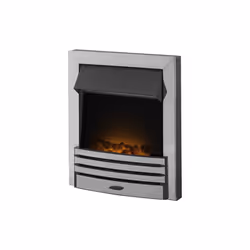 Adam Eclipse Electric Fire Chrome with Remote Control