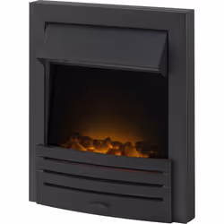 Adam Eclipse Electric Fire in Black with Remote Control