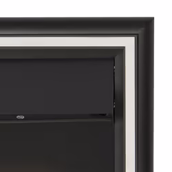 Adam Cambridge Pebble Electric Fire in Black & Chrome