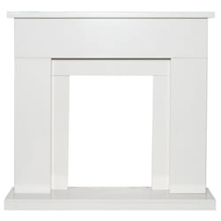 Adam Lomond White Marble Fireplace, 39 Inch