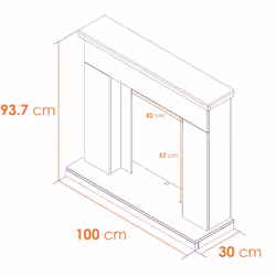 Adam Lomond White Marble Fireplace, 39 Inch
