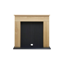 Adam Innsbruck Stove Fireplace in Oak & Black, 45 Inch