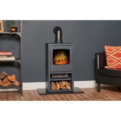 Adam 25939 fireplace Indoor Freestanding fireplace Electric Grey