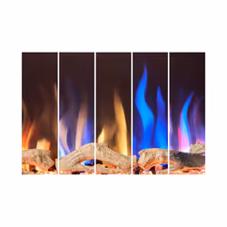 Adam Orlando Inset / Wall Mounted Electric Fire, 36 Inch