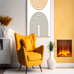 Adam Sahara 22 SQ Fully Inset Media Wall Electric Fire