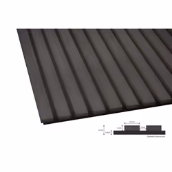 Fuse Acoustic Wooden Wall Panel in Charcoal Oak, 1.2m x 0.6m