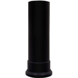 Adam Short Decorative Straight Stove Pipe in Black