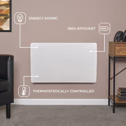 Adam Solis 1500W Ceramic Core Electric Radiator in White
