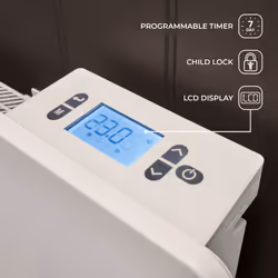 Adam Solis 1500W Ceramic Core Electric Radiator in White