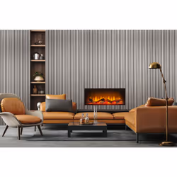 Fuse Acoustic Wooden Wall Panel in Grey Oak, 2.4m x 0.6m