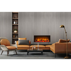 Fuse Acoustic Wooden Wall Panel in Grey Oak, 2.4m x 0.6m