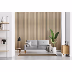 Fuse Acoustic Wooden Wall Panel in Natural Oak, 2.4m x 0.6m