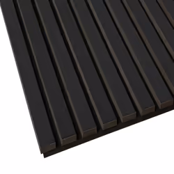Fuse Acoustic Wooden Wall Panel in Black Oak, 2.4m x 0.6m