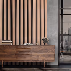 Fuse Acoustic Wooden Wall Panel in Brushed Copper, 2.4m x 0.6m