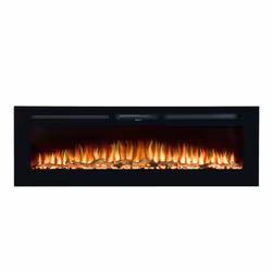Adam Orlando Inset / Wall Mounted Electric Fire, 60 Inch